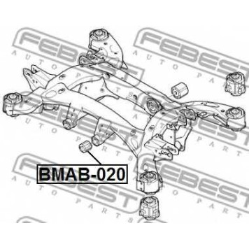 Втулка балки моста FEBEST BMAB-020