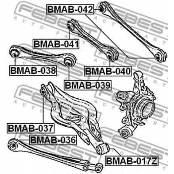 Подвеска рычага независимой подвески колеса FEBEST BMAB-039