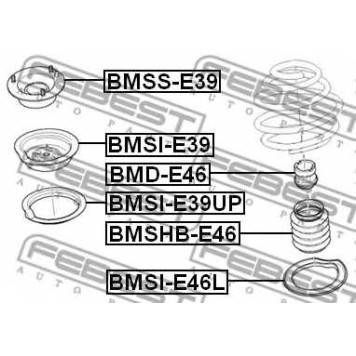 Пыльник амортизатора FEBEST BMSHB-E46-1