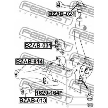 Подвеска рычага независимой подвески колеса FEBEST BZAB-031