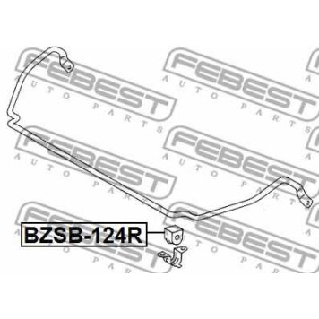 Опора стабилизатора FEBEST BZSB-124R