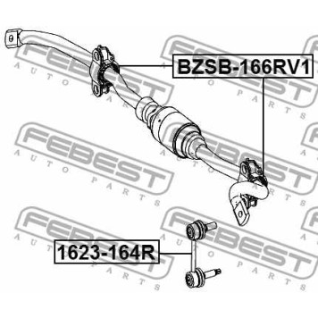 Опора стабилизатора FEBEST BZSB-166RV1-1