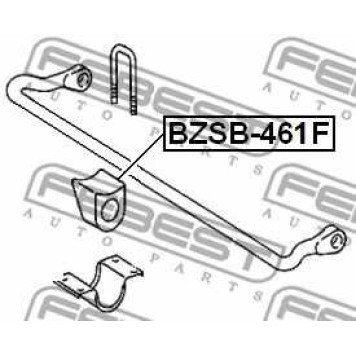 Опора стабилизатора FEBEST BZSB-461F-1