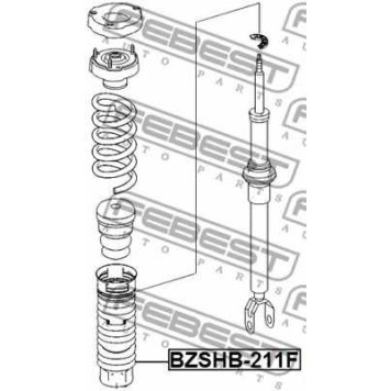 Пыльник амортизатора FEBEST BZSHB-211F
