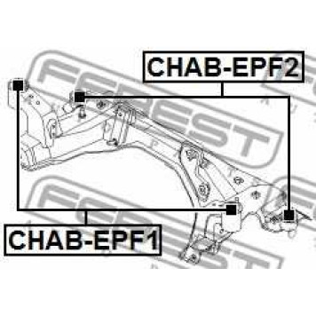 Подвеска рычага независимой подвески колеса FEBEST CHAB-EPF2-1
