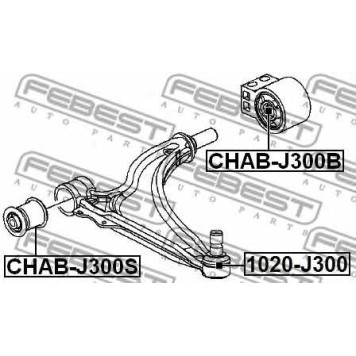 Подвеска рычага независимой подвески колеса FEBEST CHAB-J300S