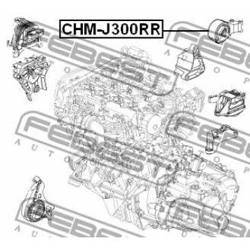 Подвеска двигателя FEBEST CHM-J300RR-3