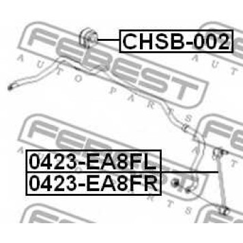 Опора стабилизатора FEBEST CHSB-002