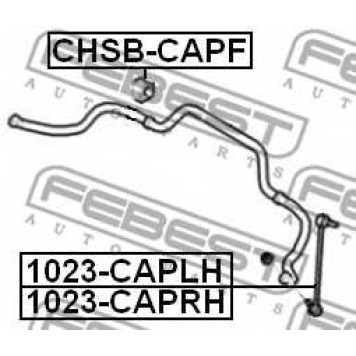 Опора стабилизатора FEBEST CHSB-CAPF