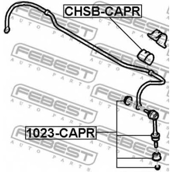 Опора стабилизатора FEBEST CHSB-CAPR