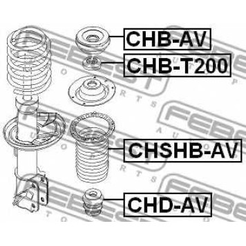 Пыльник амортизатора FEBEST CHSHB-AV