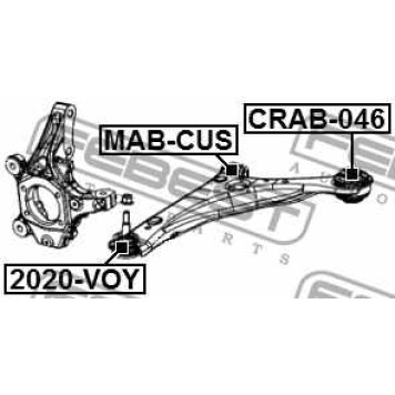 Подвеска рычага независимой подвески колеса FEBEST CRAB-046-1