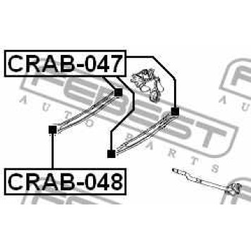 Подвеска рычага независимой подвески колеса FEBEST CRAB-048-2