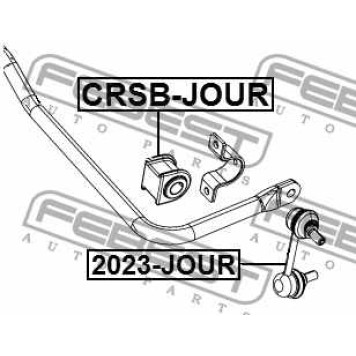 Опора стабилизатора FEBEST CRSB-JOUR-1