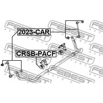 Опора стабилизатора FEBEST CRSB-PACF