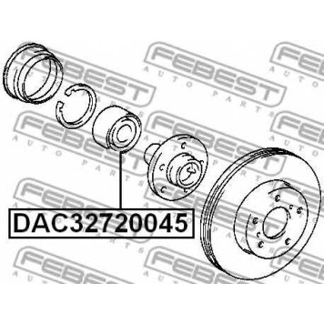 Подшипник ступицы колеса FEBEST DAC32720045