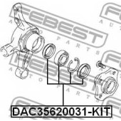 Комплект подшипника ступицы колеса FEBEST DAC35620031-KIT