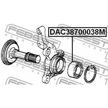 Подшипник ступицы колеса FEBEST DAC38700038M