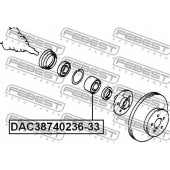Подшипник ступицы колеса FEBEST DAC38740236-33