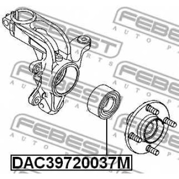 Подшипник ступицы колеса FEBEST DAC39720037M