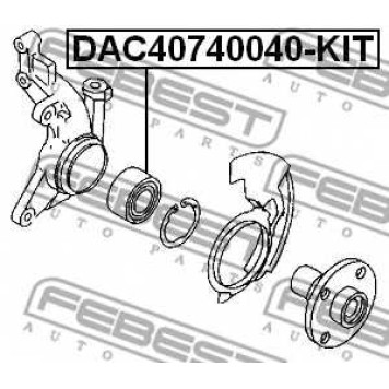 Подшипник ступицы колеса FEBEST DAC40740040-KIT-1