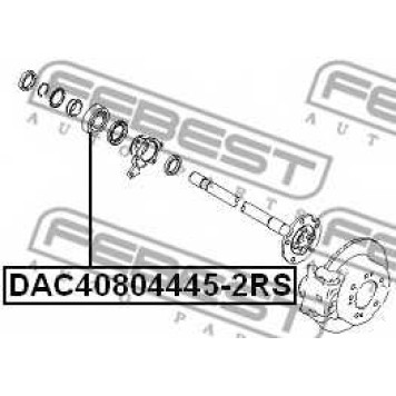 Подшипник ступицы колеса FEBEST DAC40804445-2RS