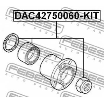 Подшипник ступицы колеса FEBEST DAC42750060-KIT