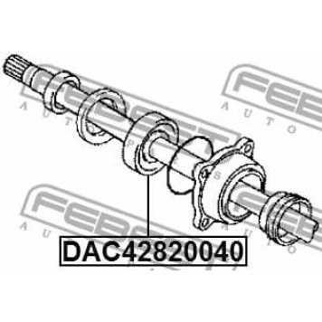 Подшипник ступицы колеса FEBEST DAC42820040-2