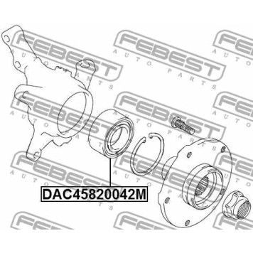 Подшипник ступицы колеса FEBEST DAC45820042M-1