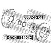 Подшипник ступицы колеса FEBEST DAC45844042