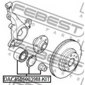 Подшипник ступицы колеса FEBEST DAC45860039M-KIT