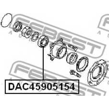 Подшипник ступицы колеса FEBEST DAC45905154-1