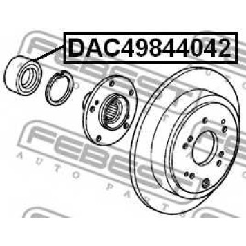 Подшипник ступицы колеса FEBEST DAC49844042
