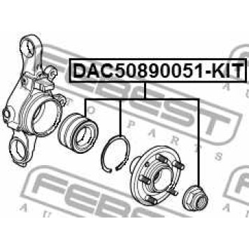 Подшипник ступицы задний подходит для LAND ROVER DISCOVERY III/IV <b>FEBEST DAC50890051-KIT</b>-2