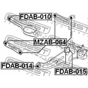 Подвеска рычага независимой подвески колеса FEBEST FDAB-010