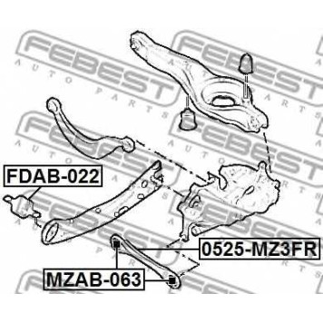 Подвеска рычага независимой подвески колеса FEBEST FDAB-022