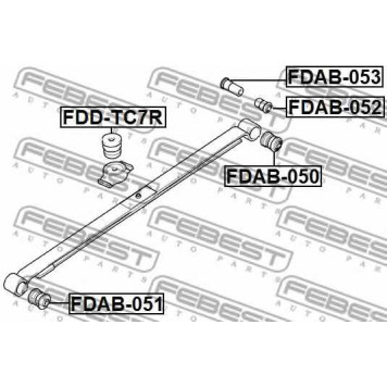 Подвеска рычага независимой подвески колеса FEBEST FDAB-052