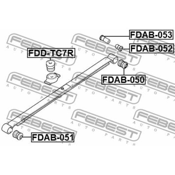 Подвеска рычага независимой подвески колеса FEBEST FDAB-052-2