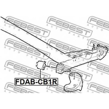 Втулка балки моста FEBEST FDAB-CB1R