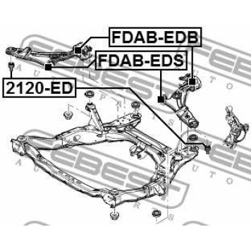 Подвеска рычага независимой подвески колеса FEBEST FDAB-EDB-2