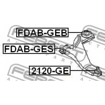 Подвеска рычага независимой подвески колеса FEBEST FDAB-GES