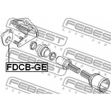 Подшипник приводного вала FEBEST FDCB-GE