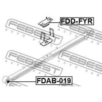 Отбойник задн рессоры FORD TRANSIT FY 2000-2006 <b>FEBEST FDD-FYR</b>-1
