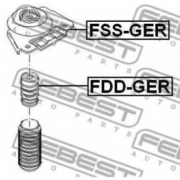Амортизатор задний <b>FEBEST FDD-GER</b>
