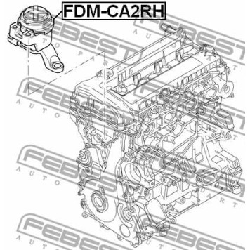 Подвеска двигателя FEBEST FDM-CA2RH-1