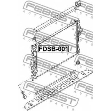 Подвеска радиатора FEBEST FDSB-001-1