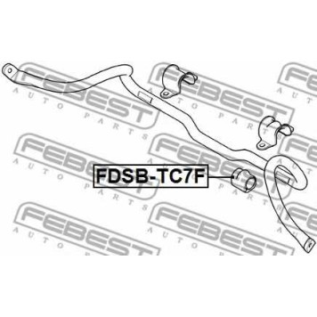 Опора стабилизатора FEBEST FDSB-TC7F