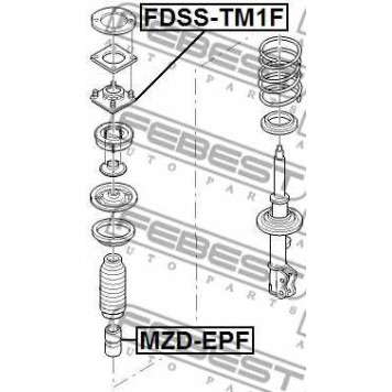 Подвеска амортизатора FEBEST FDSS-TM1F-1
