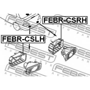 Покрышка, противотуманная фара FEBEST FEBR-CSRH-1