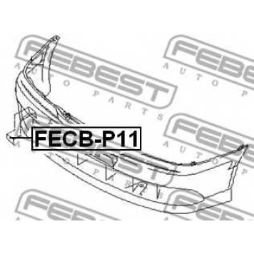 Заслонка, буксирный крюк FEBEST FECB-P11